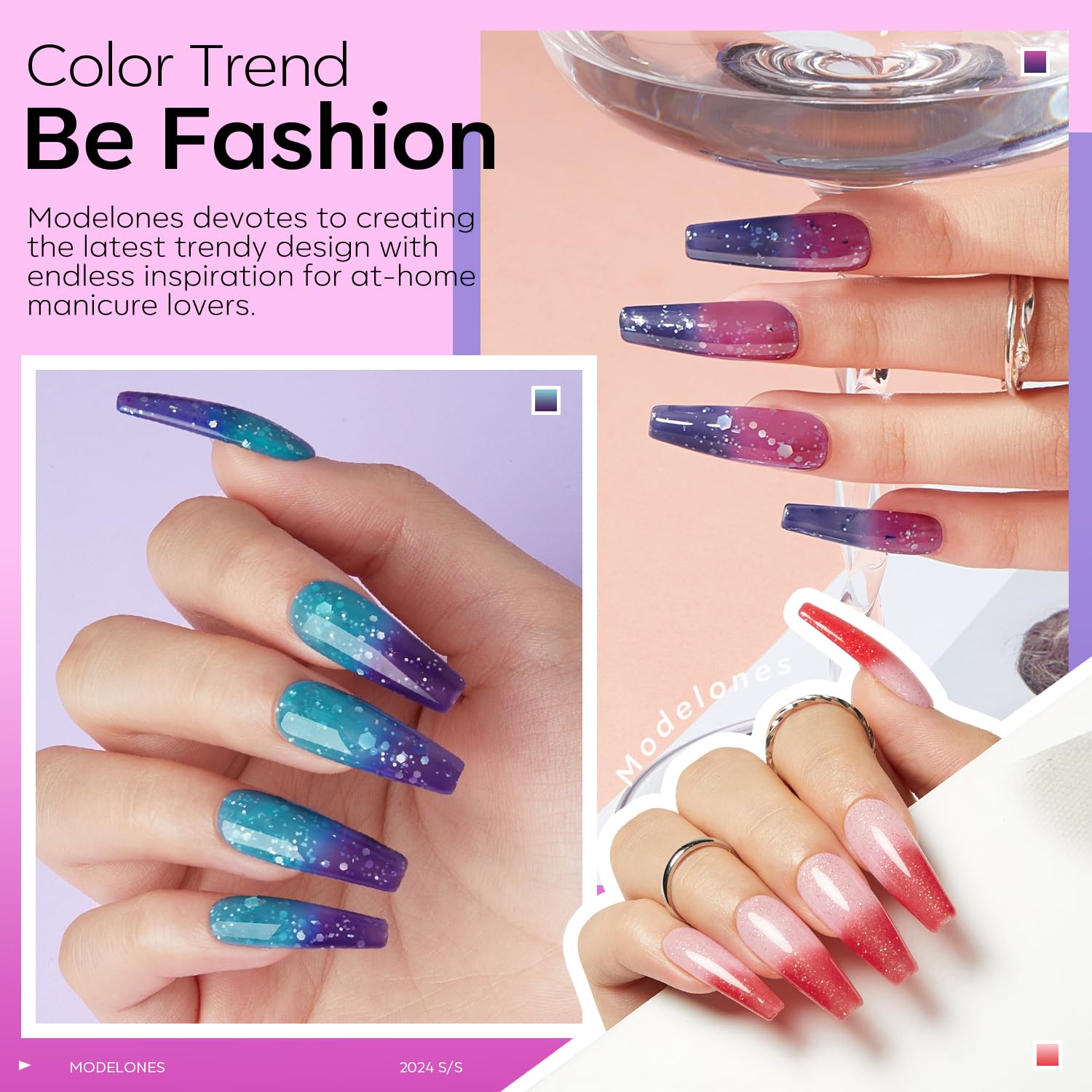 Foto 5 pulgar | Set de Esmaltes para Uñas en Gel Cambian de Color 6 Colores 10 ml c/u - Venta Internacional
