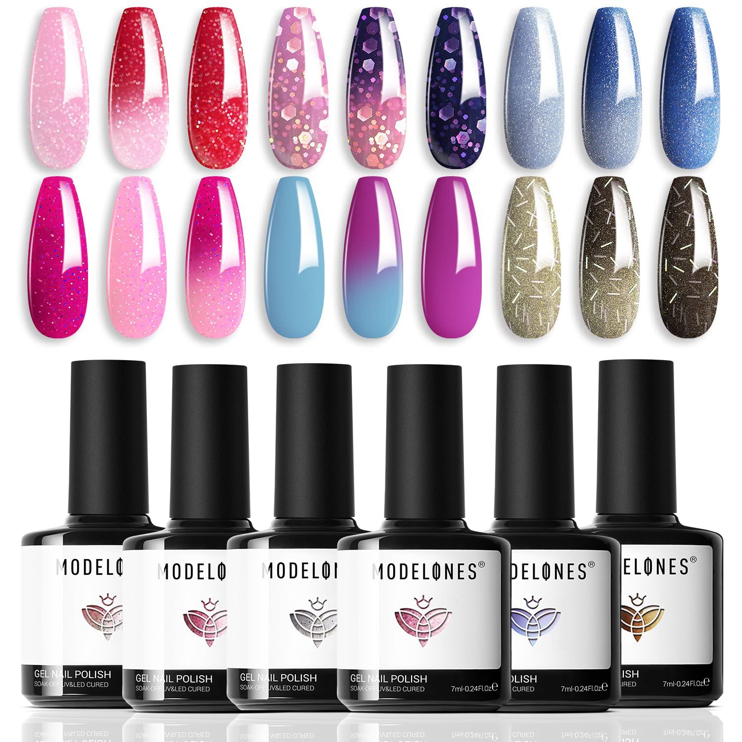 Foto 1 | Set De Esmaltes De Uñas En Gel Modelones Mood Temperature Color Changing - Venta Internacional.