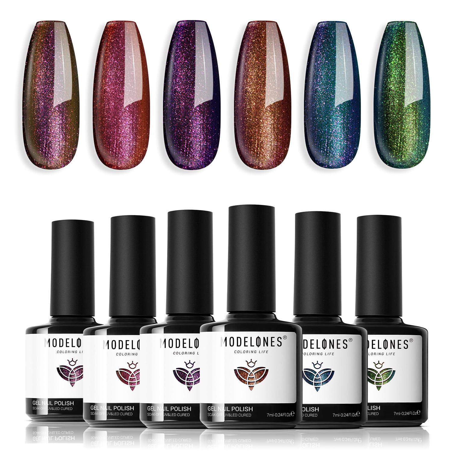 Foto 2 pulgar | Set de Esmaltes de Uñas En Gel 6 Colores - Venta Internacional