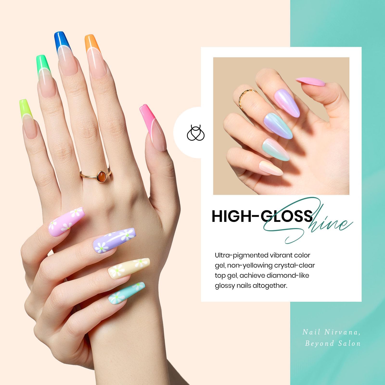 Foto 5 pulgar | Set De Esmaltes De Uñas En Gel Beetles Spring, 23 Unidades, Pastel Brillante - Venta Internacional.