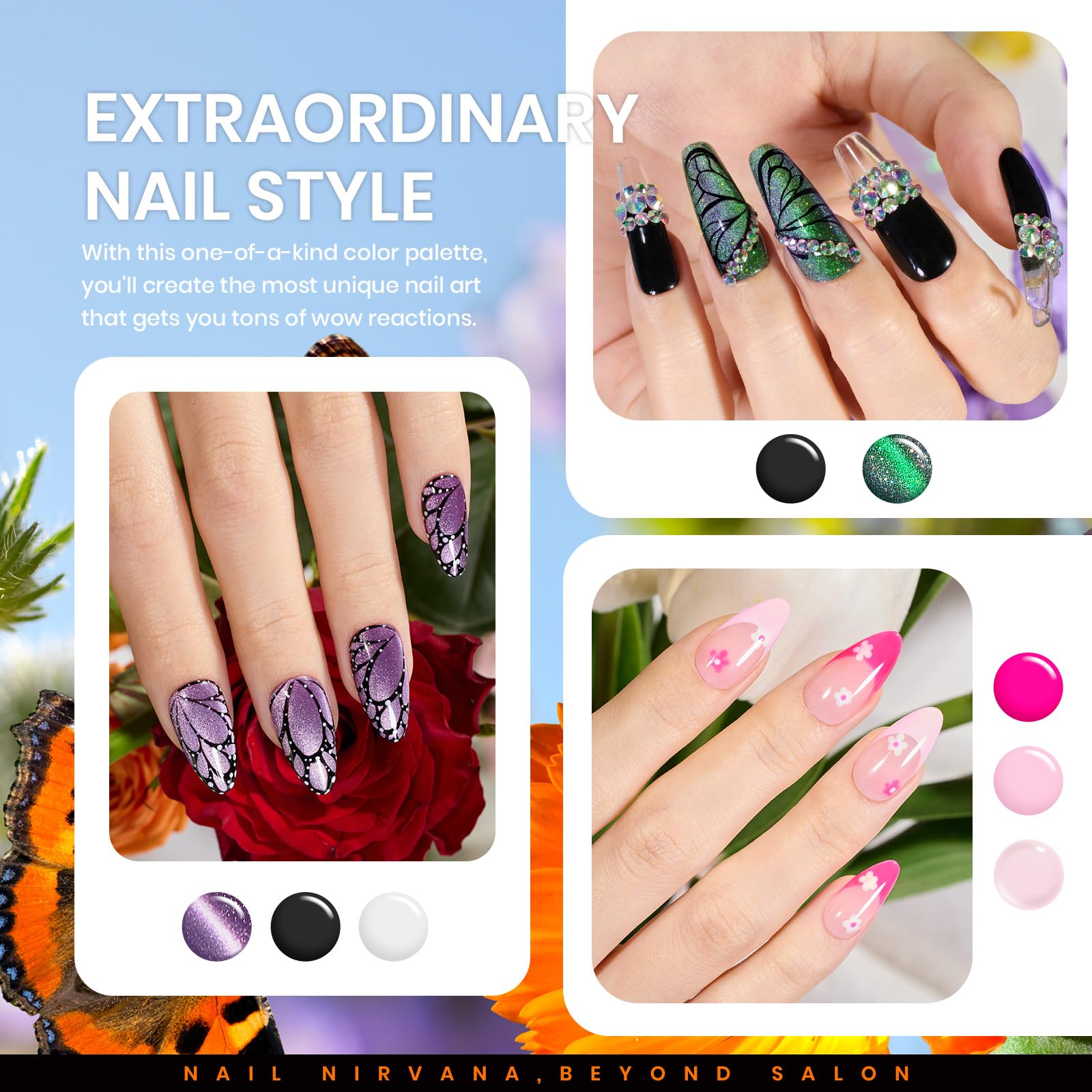 Foto 5 pulgar | Set De Esmaltes De Uñas Beetles Cat Eye Gel, 15 Colores Con Base Y Capa Superior - Venta Internacional.