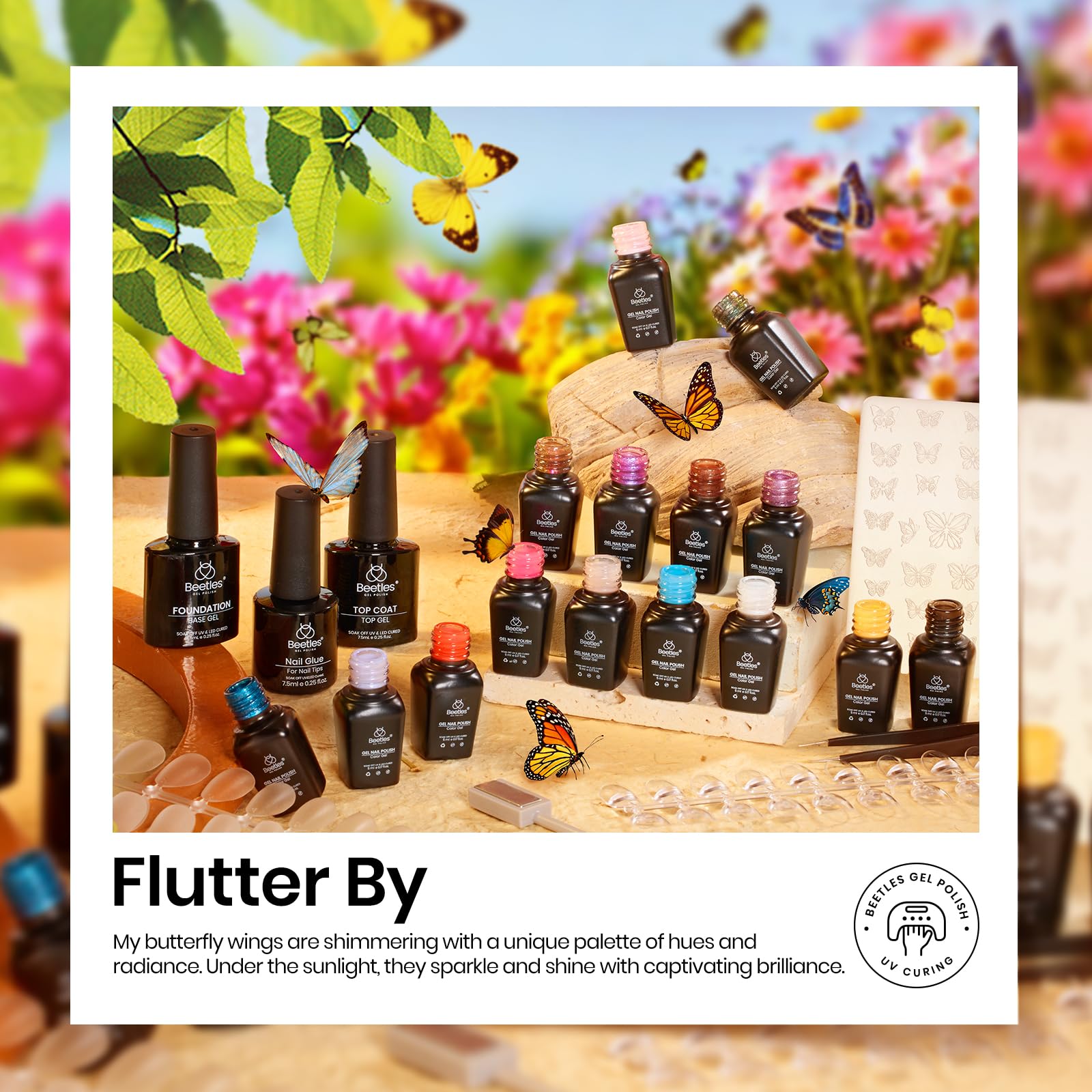 Foto 8 pulgar | Set De Esmaltes De Uñas Beetles Cat Eye Gel, 15 Colores Con Base Y Capa Superior - Venta Internacional.