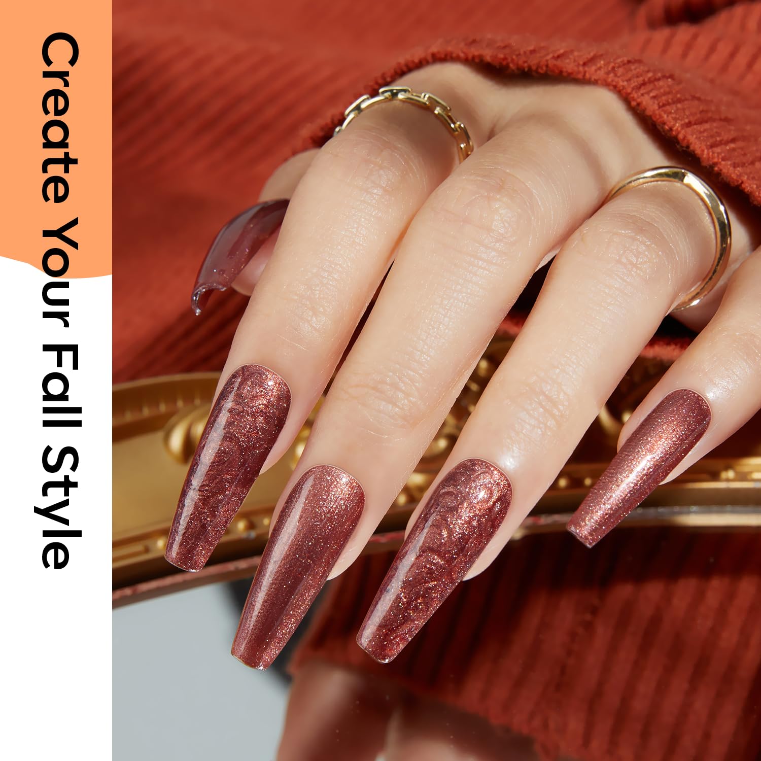 Foto 5 pulgar | Set De Esmaltes De Uñas En Gel Modelones, 6 Colores, Marrón Perla Y Naranja - Venta Internacional.