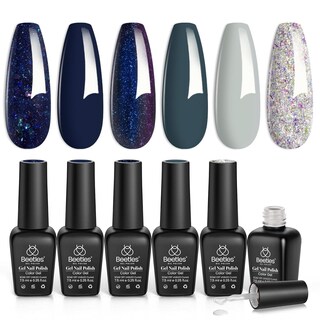 Foto 1 | Set de Esmaltes en Gel Beetles Blue 6 Colores - Venta Internacional