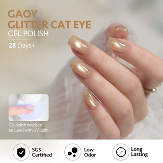 Foto 5 | Esmalte De Uñas Gaoy Jelly Gold Cat Eye Gel 16 Ml Con Imán 2954 - Venta Internacional.