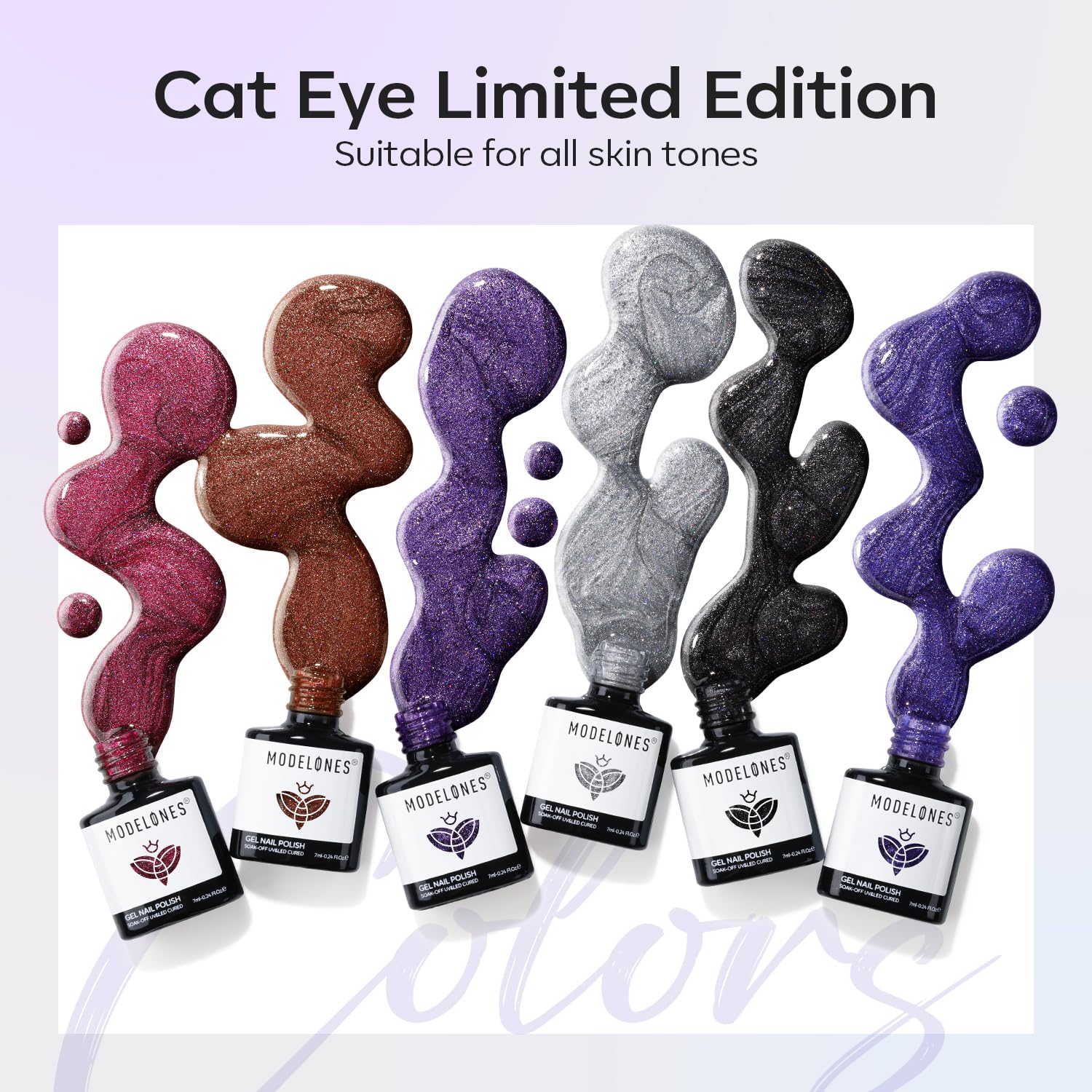 Foto 5 pulgar | Set De Esmaltes De Uñas Modelones Cat Eye Gel, 6 Colores, 7 Ml, Con Imán - Venta Internacional.