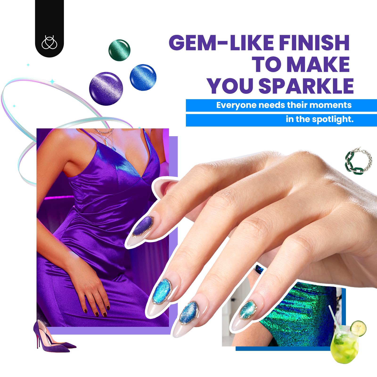 Foto 4 pulgar | Set De Esmaltes De Uñas Beetles En Gel Para Ojos De Gato, 20 Colores, Con Base Y Capa Superior - Venta Internacional.