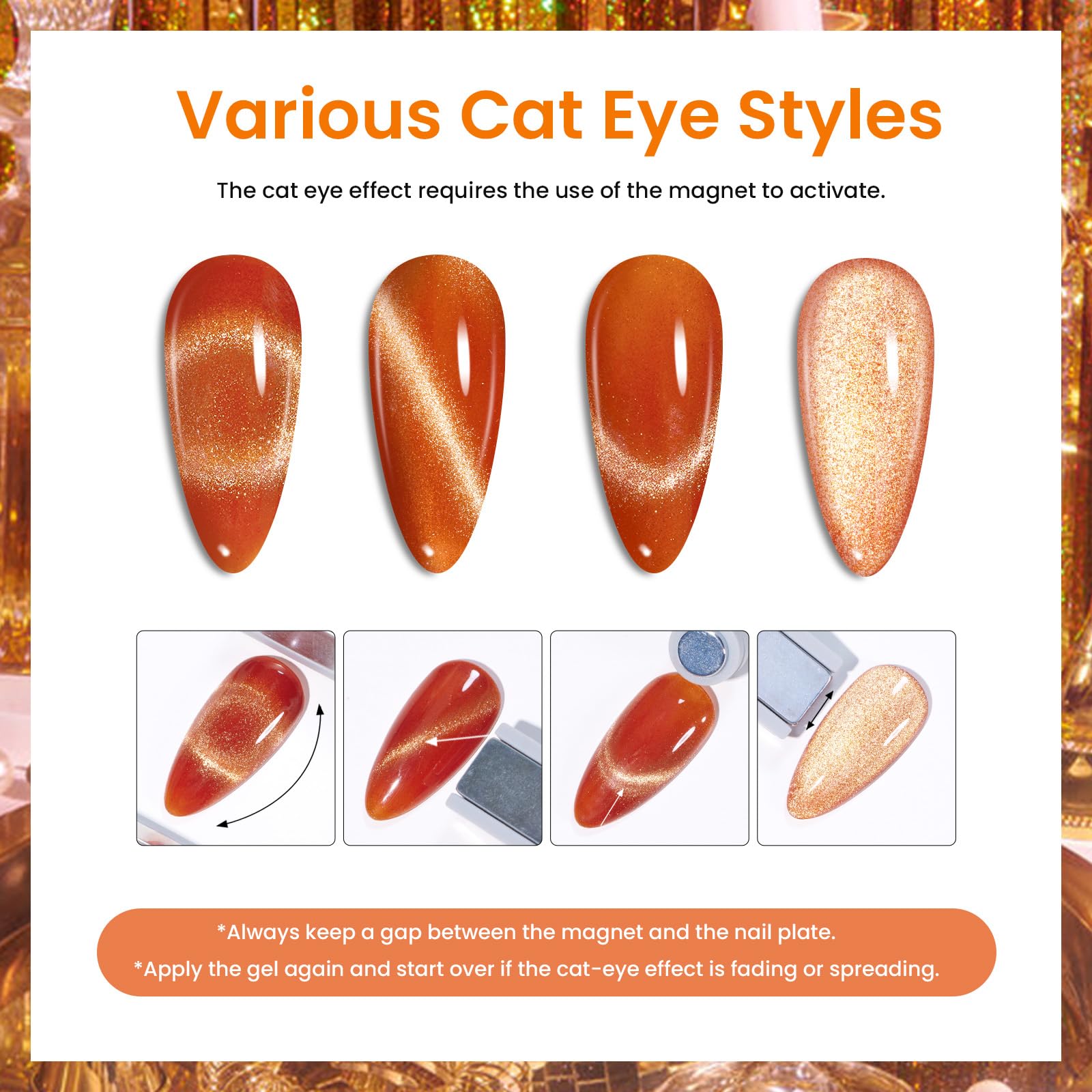 Foto 7 pulgar | Set De Esmaltes De Uñas Beetles En Gel Para Ojos De Gato, 20 Colores, Con Base Y Capa Superior - Venta Internacional.
