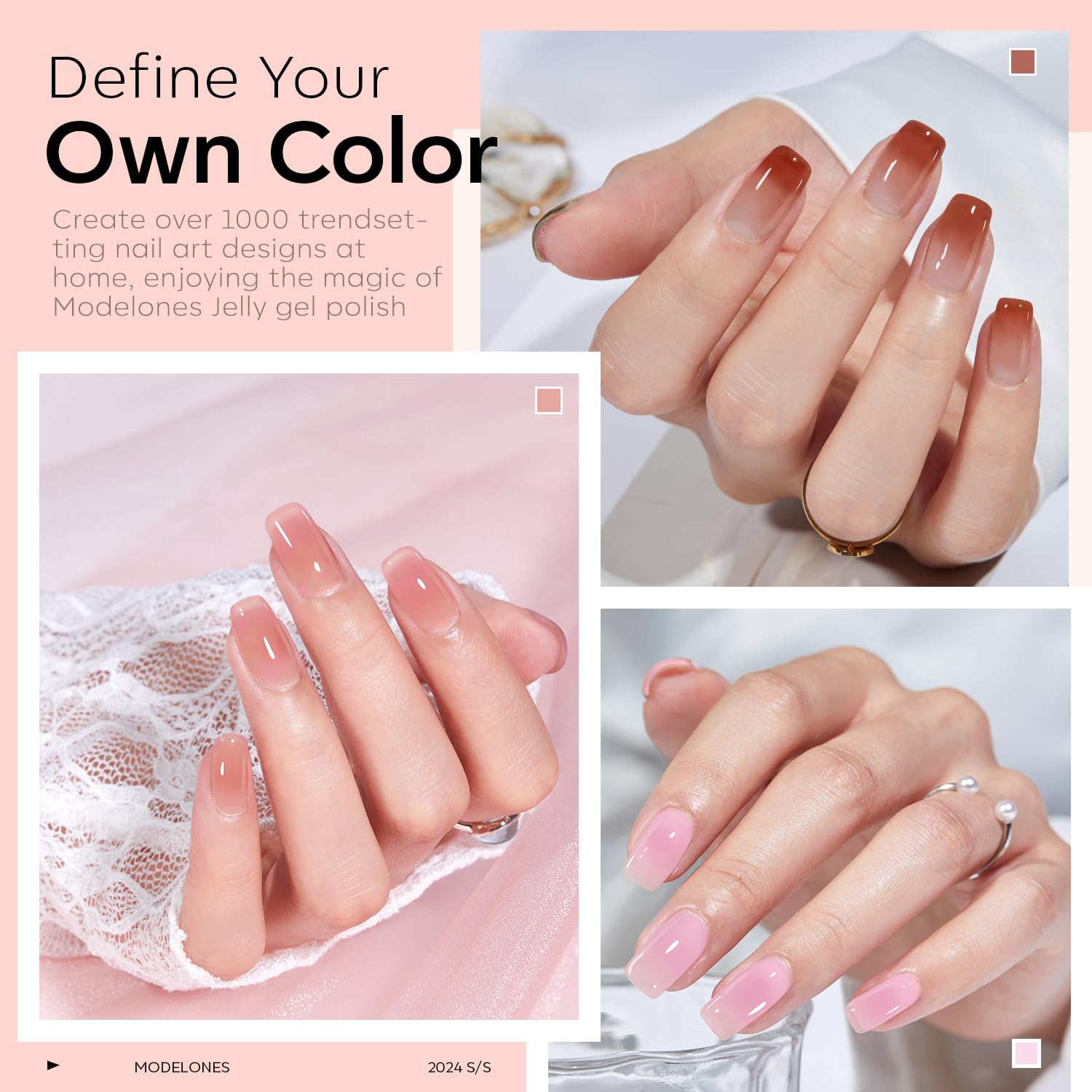 Foto 5 | Set De Esmaltes De Uñas En Gel Modelones Jelly Gel Polish 6 Colores - Venta Internacional.