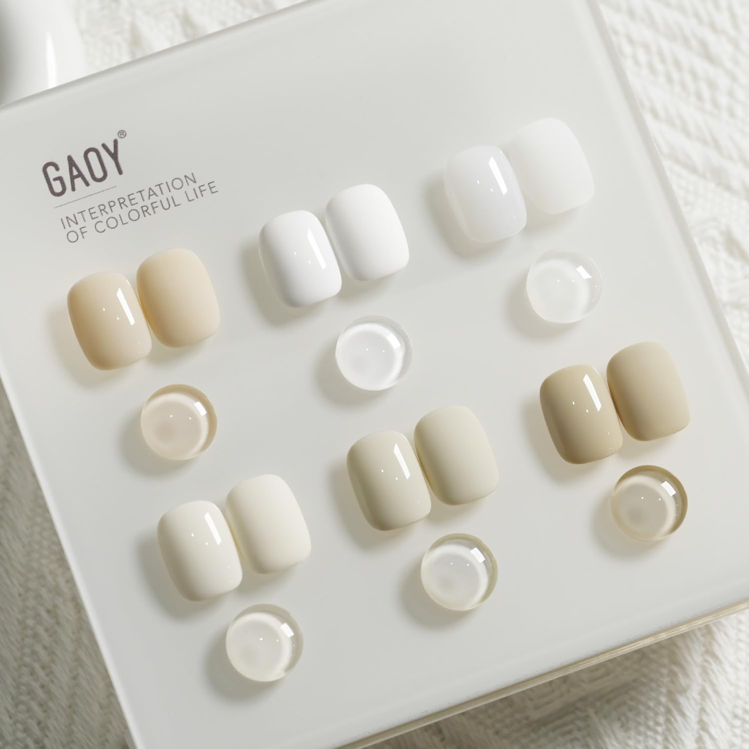 Foto 7 pulgar | Set De Esmaltes De Uñas En Gel Gaoy White Jelly Milky, 6 Colores, 7,3 Ml - Venta Internacional.