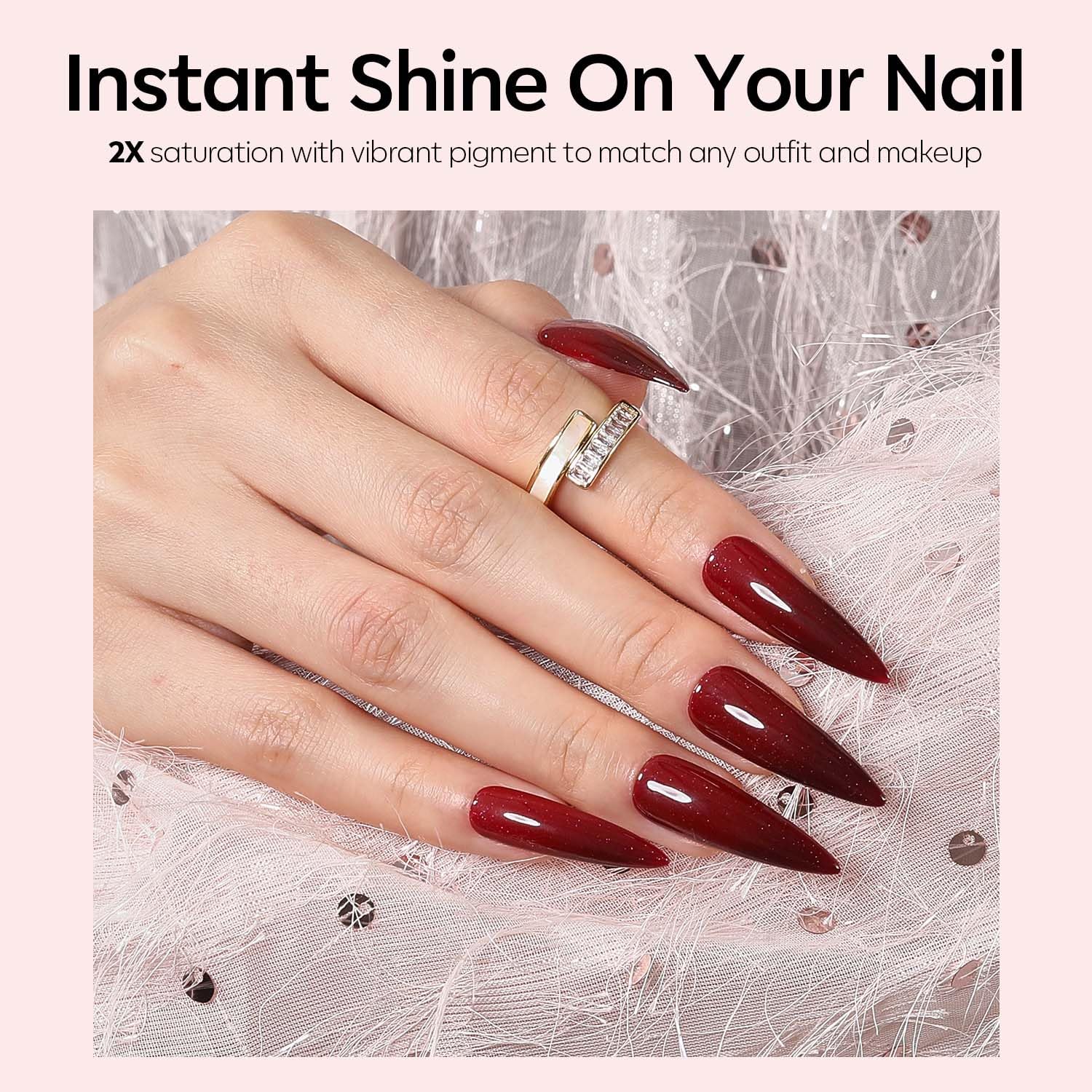 Foto 5 | Esmalte De Uñas En Gel Modelones Que Cambia De Color Rojo Burdeos, 15 Ml - Venta Internacional.