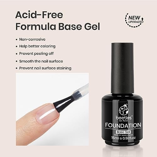 Foto 5 pulgar | Set De Gel Para Uñas Beetles Blooming Gel Y Capa Superior Base Que No Se Limpia, 3 Unidades - Venta Internacional.