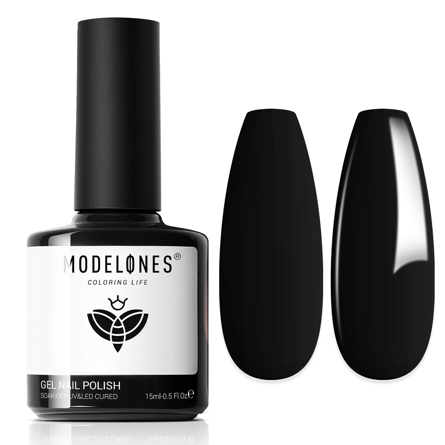Foto 2 pulgar | Esmalte De Uñas En Gel Modelones, Color Negro, 15 Ml, Soak Off Winter Color - Venta Internacional.