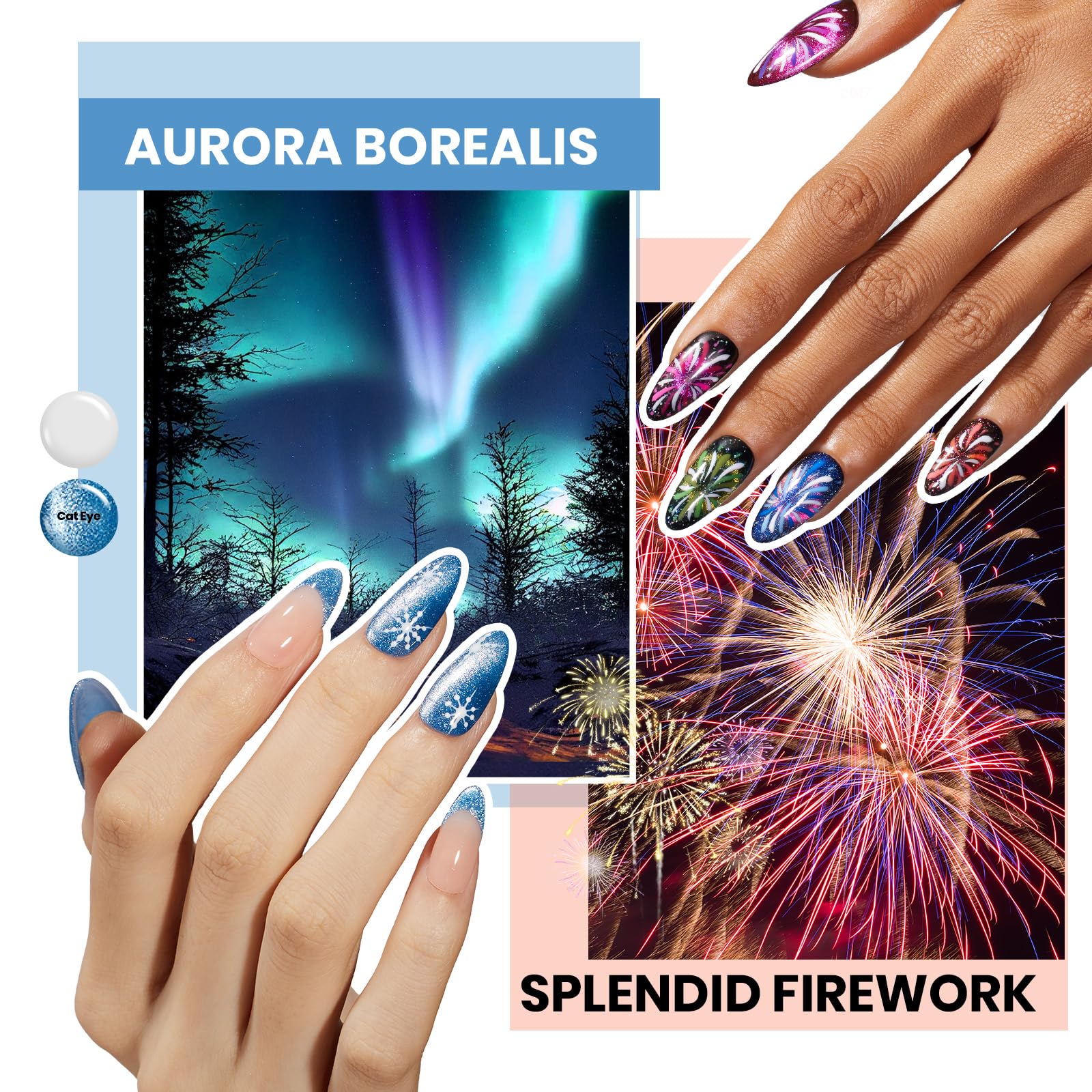 Foto 5 | Set De Esmaltes De Uñas En Gel Beetles, 60 Colores, Ojo De Gato, 77 Unidades - Venta Internacional.