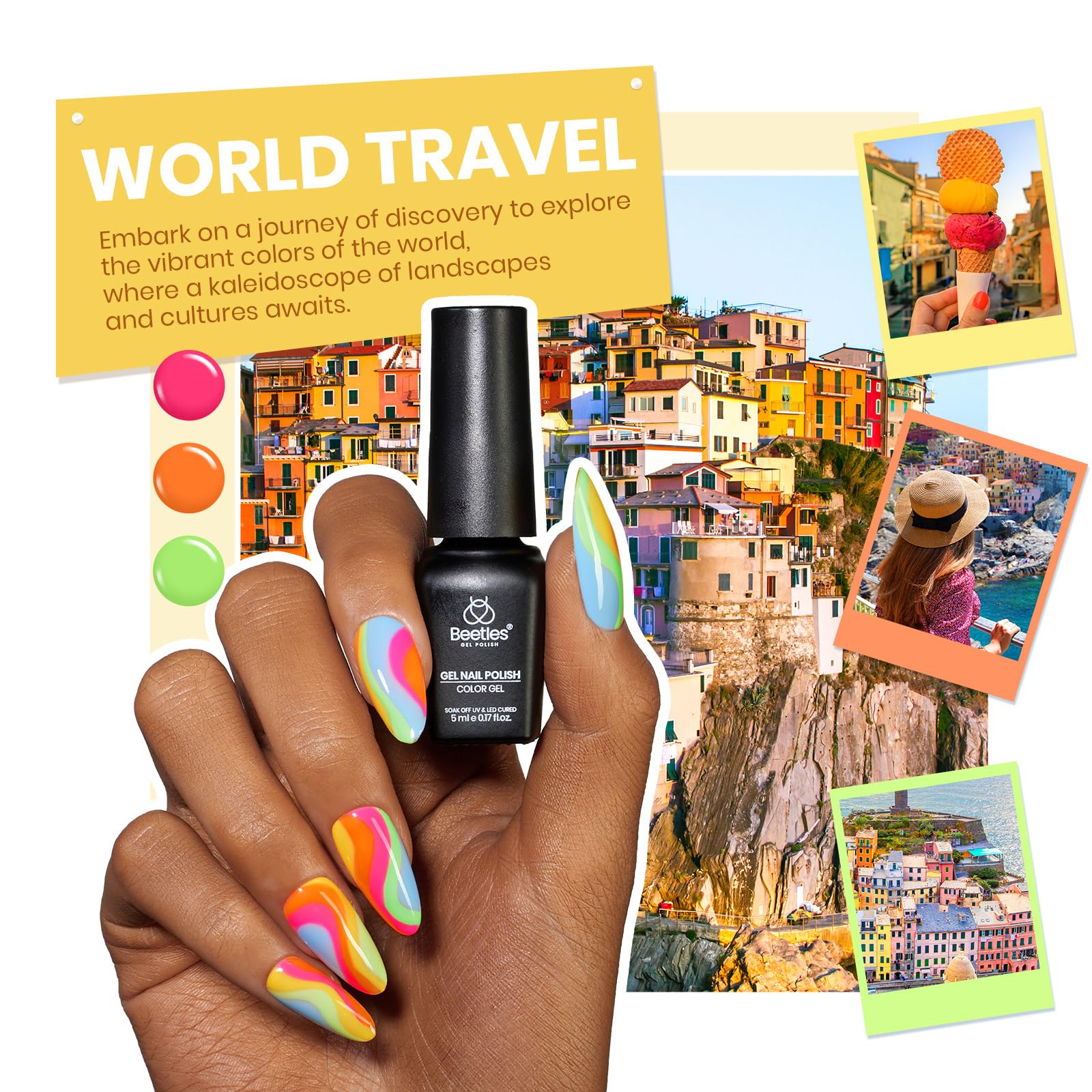 Foto 6 | Set De Esmaltes De Uñas En Gel Beetles, 60 Colores, Ojo De Gato, 77 Unidades - Venta Internacional.