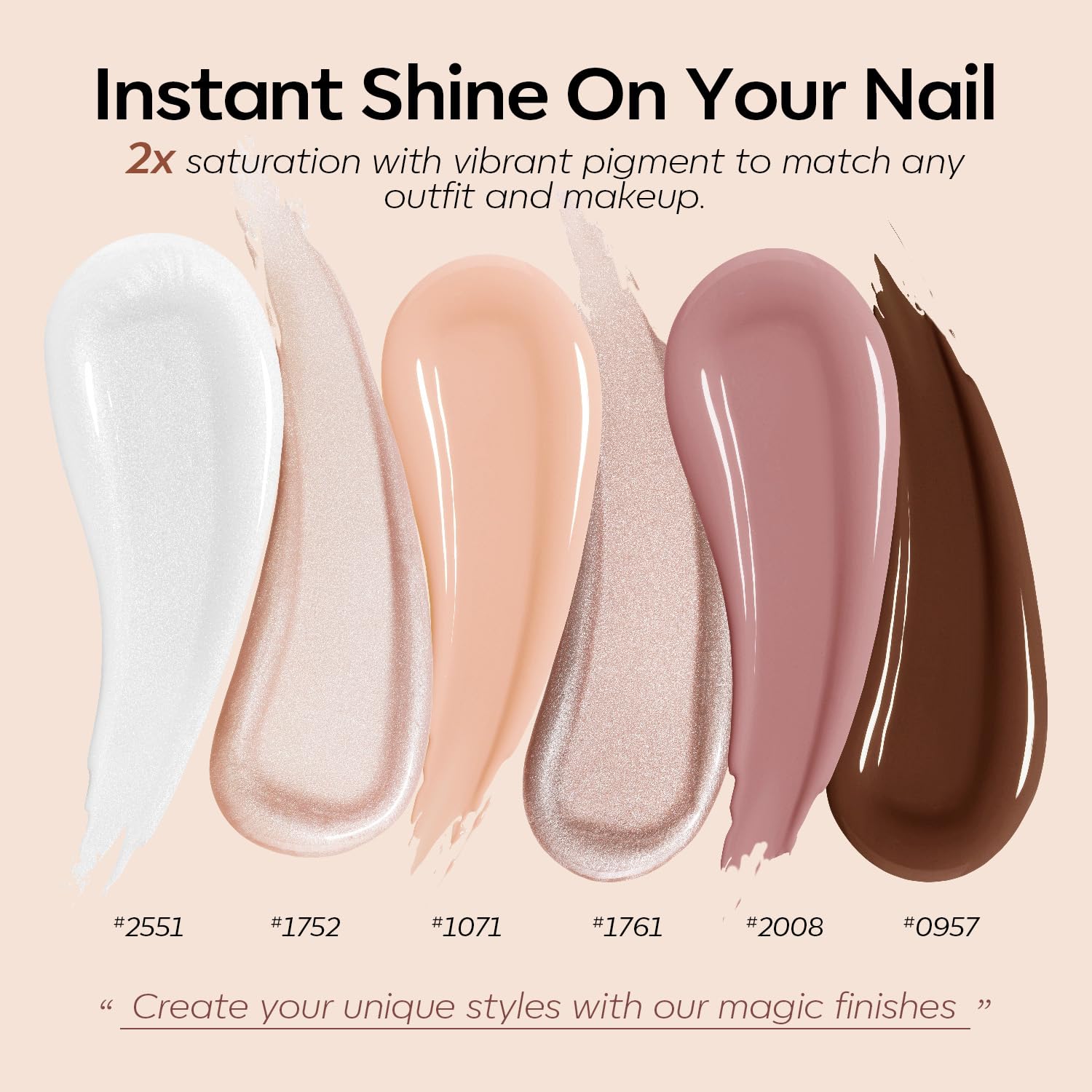 Foto 4 pulgar | Set De Esmaltes De Uñas En Gel Modelones, 6 Colores, Nude Hema Free - Venta Internacional.