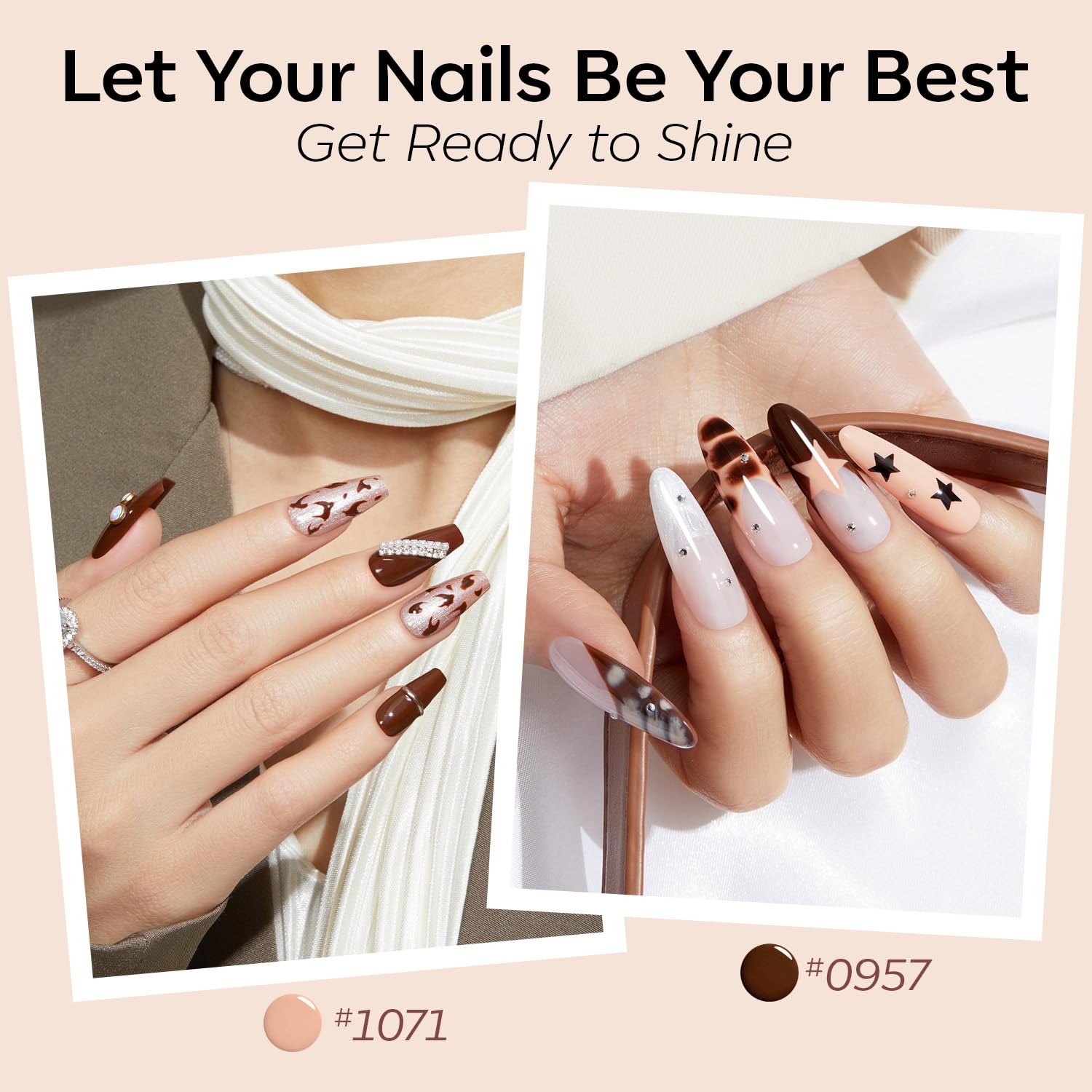 Foto 4 | Set De Esmaltes De Uñas En Gel Modelones, 6 Colores, Nude Hema Free - Venta Internacional.