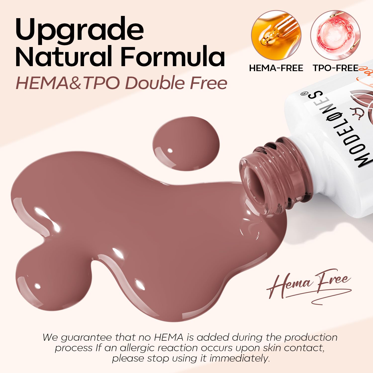 Foto 7 pulgar | Set De Esmaltes De Uñas En Gel Modelones, 6 Colores, Nude Hema Free - Venta Internacional.
