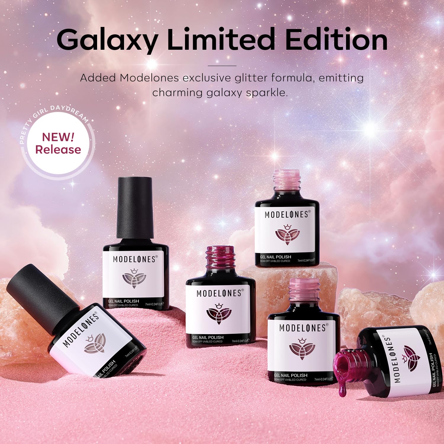 Foto 2 | Set De Esmaltes De Uñas En Gel Modelones Rose Garden, 6 Colores, 7 Ml - Venta Internacional.