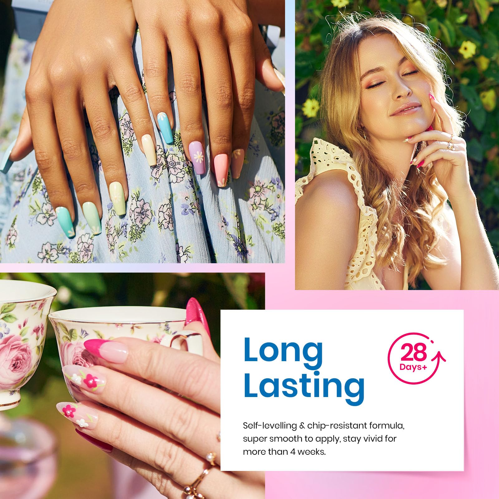 Foto 5 | Set De Esmaltes De Uñas En Gel Beetles Pastel, 39 Unidades Con Capa Superior Base - Venta Internacional.