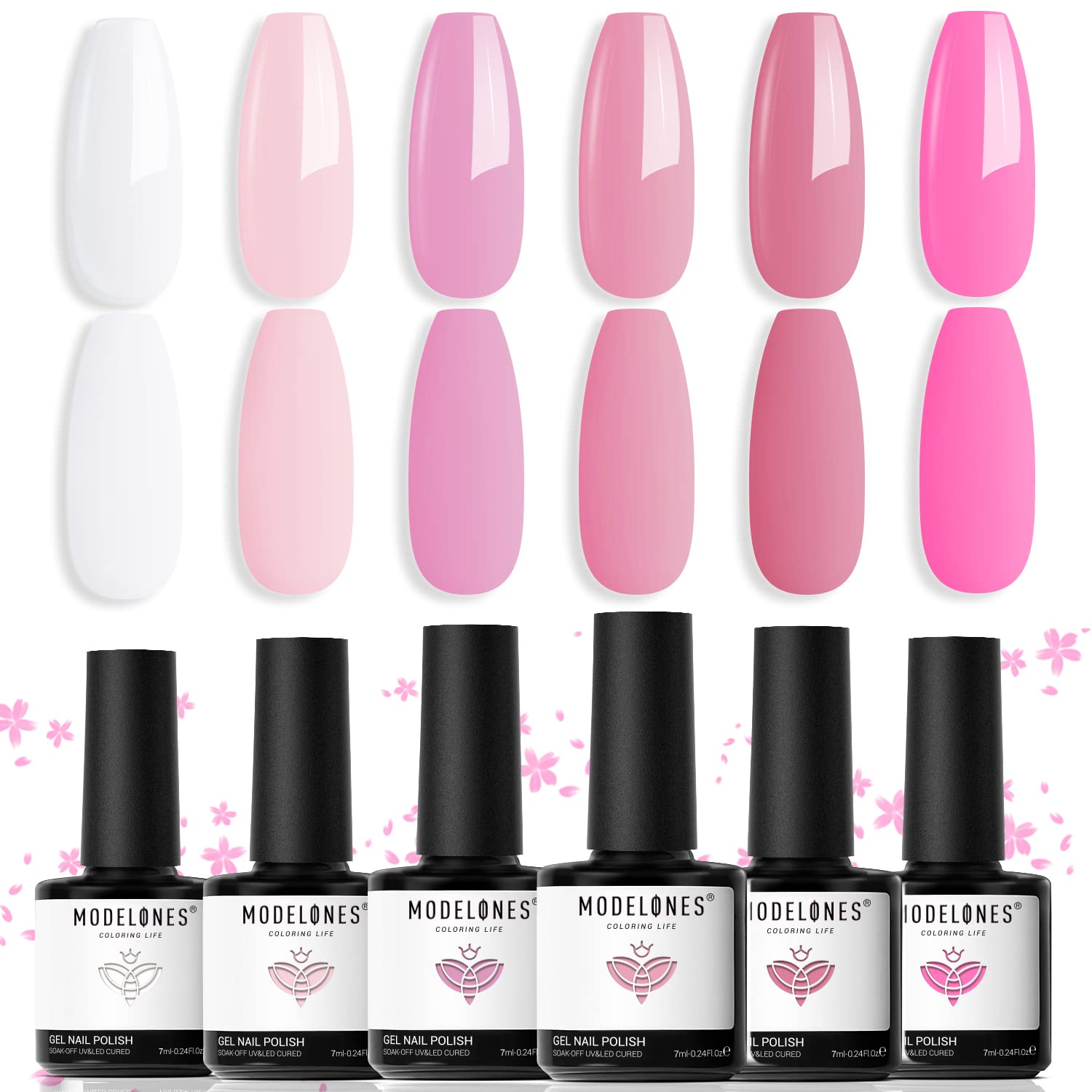 Foto 2 pulgar | Set De Esmaltes De Uñas En Gel Modelones, 6 Colores, 7 Ml, Soak Off - Venta Internacional.