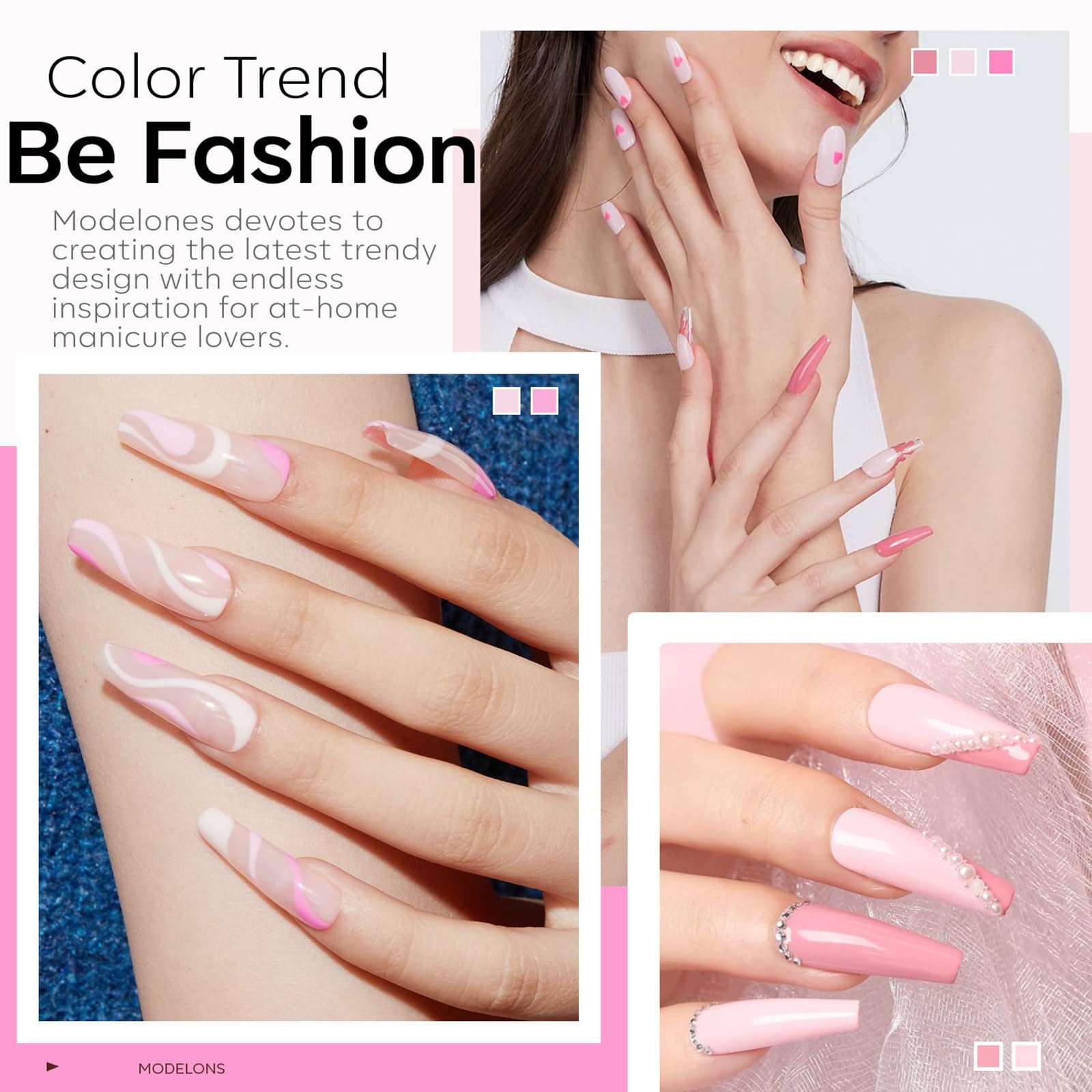 Foto 2 | Set De Esmaltes De Uñas En Gel Modelones, 6 Colores, 7 Ml, Soak Off - Venta Internacional.