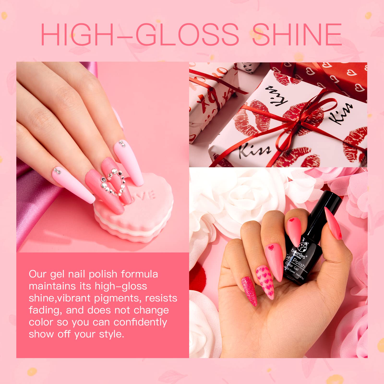 Foto 6 | Esmalte De Uñas Beetles Gel Sweetheart Candies, Juego De 6 Colores - Venta Internacional.
