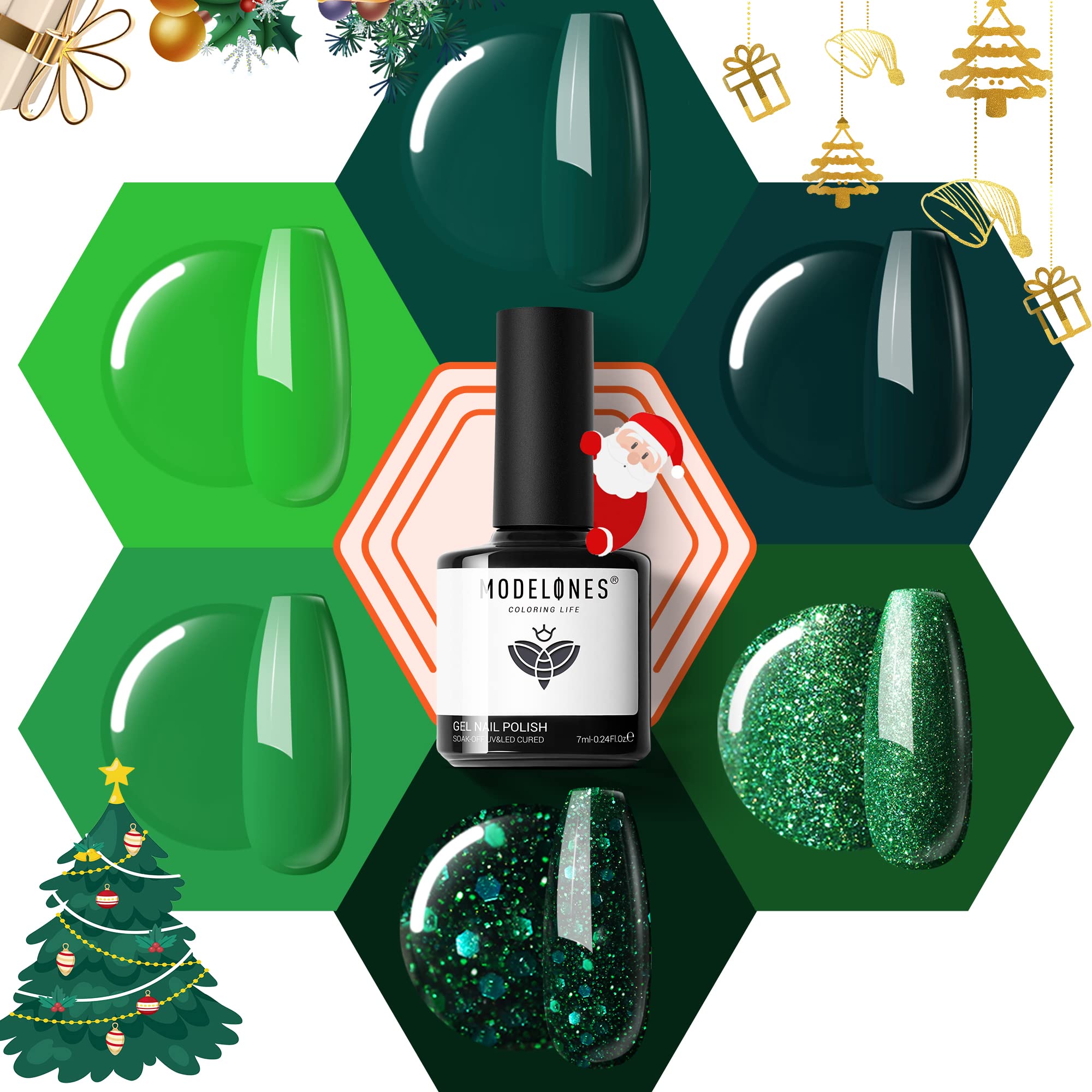 Foto 1 | Set De Esmaltes De Uñas En Gel Modelones, 6 Colores, 7 Ml, Soak Off - Venta Internacional.