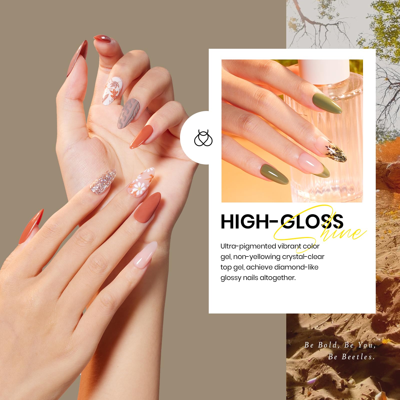 Foto 5 pulgar | Set De Esmaltes De Uñas En Gel Beetles Earth Song, 20 Colores, 5 Ml - Venta Internacional.