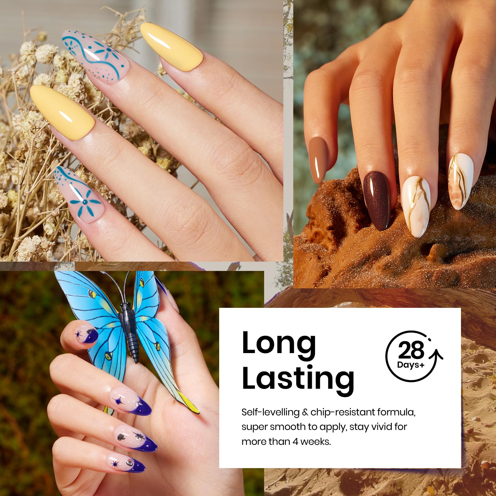 Foto 6 pulgar | Set De Esmaltes De Uñas En Gel Beetles Earth Song, 20 Colores, 5 Ml - Venta Internacional.