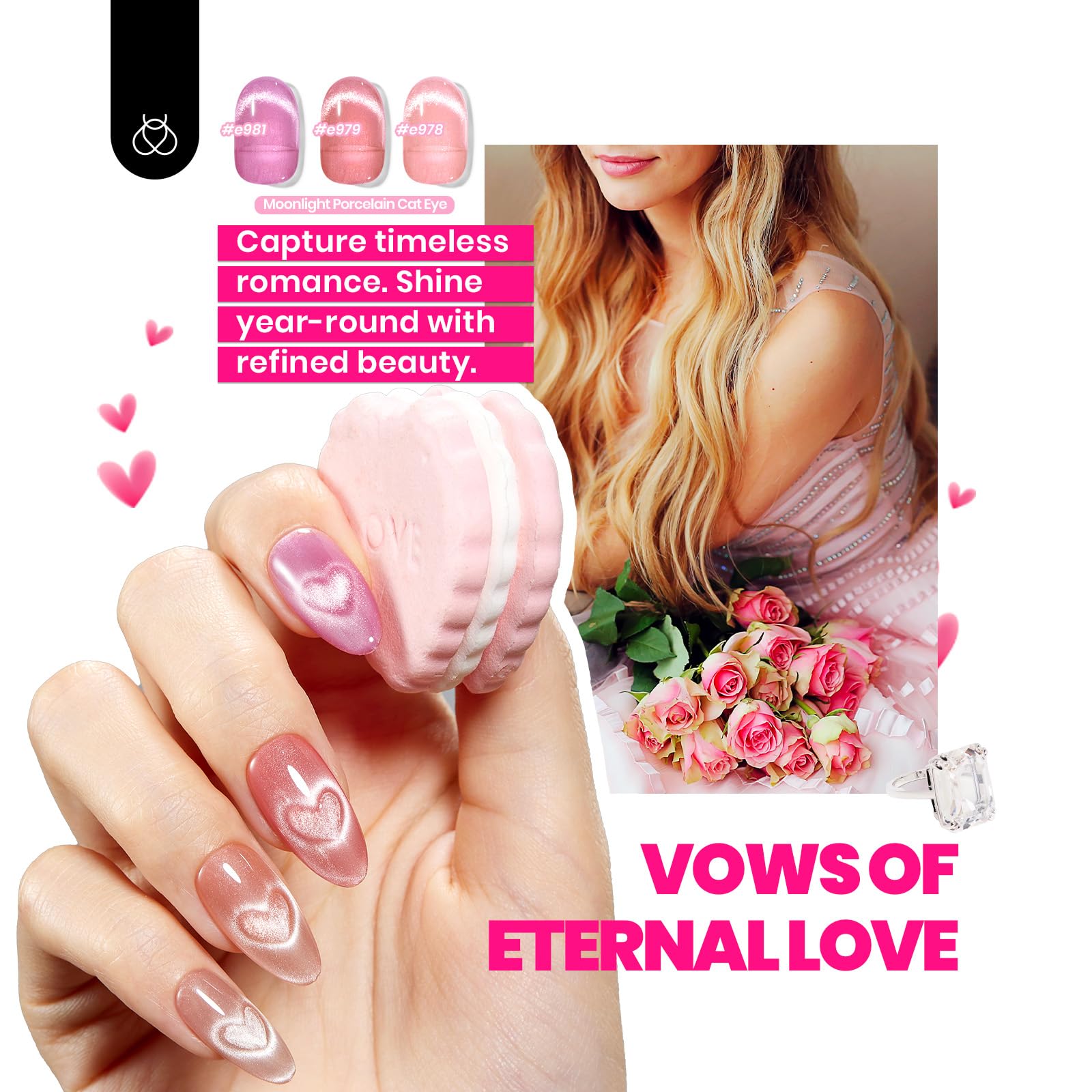 Foto 3 pulgar | Set De Esmaltes De Uñas Beetles Cat Eye Gel, 36 Colores Con Accesorio - Venta Internacional.