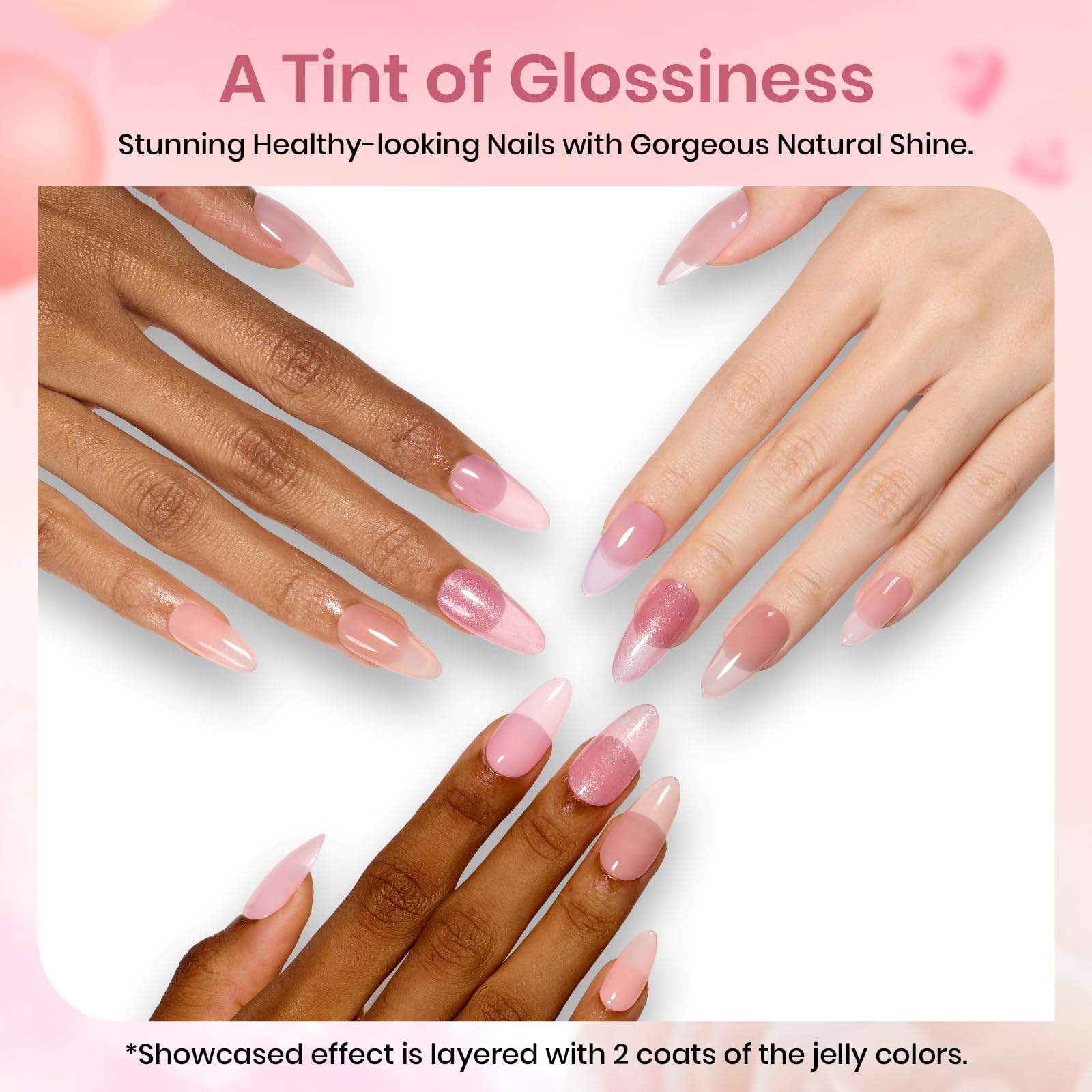 Foto 7 pulgar | Set De Esmaltes De Uñas Beetles Spring Jelly Gel, 8 Colores, 7 Ml - Venta Internacional.
