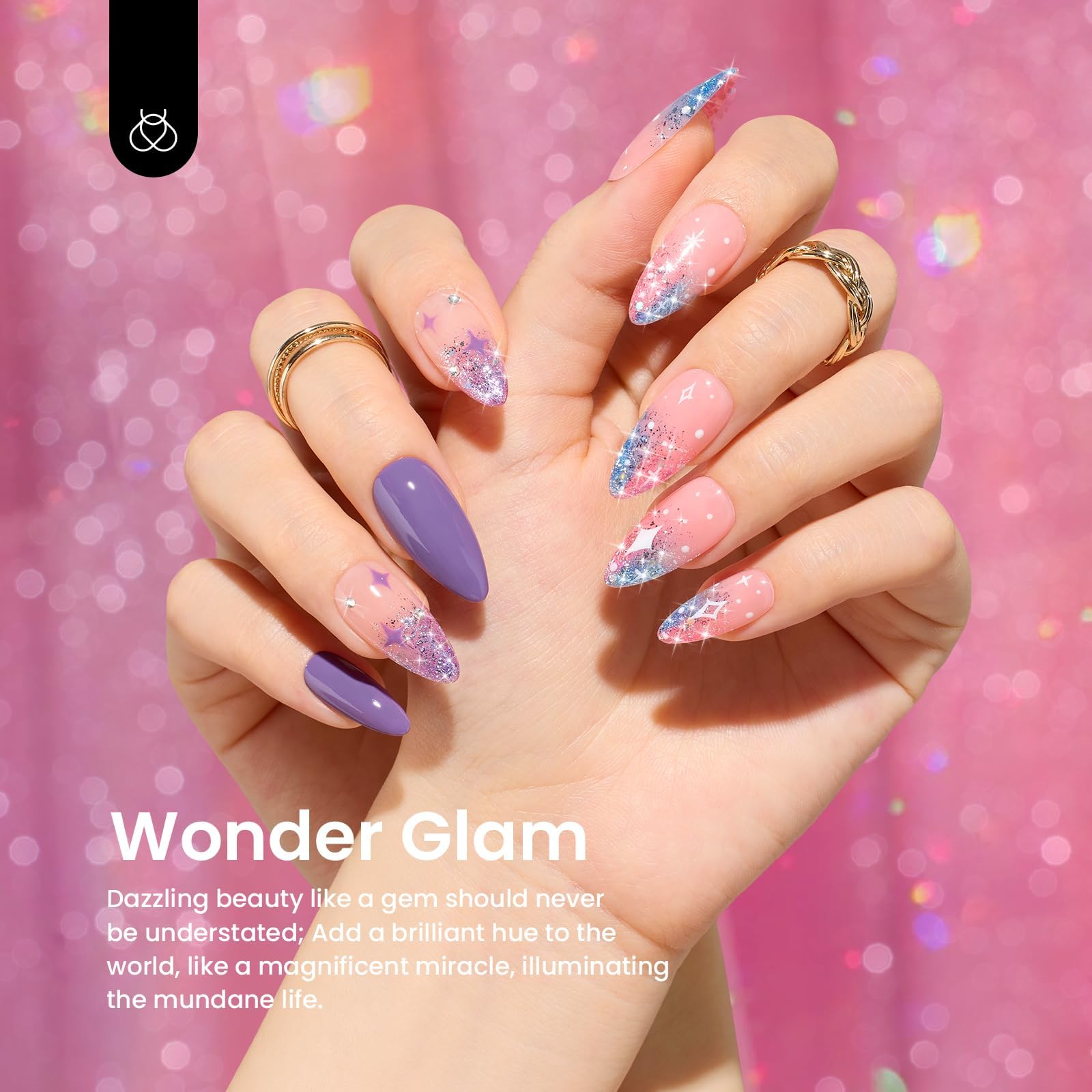 Foto 3 | Set De Esmaltes De Uñas Beetles Glitter Gel, 6 Colores, Para Mujer - Venta Internacional.
