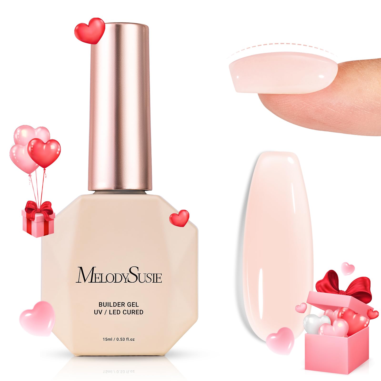 Foto 2 pulgar | Gel Base De Uñas Builder Melodysusie Nude Soak Off Uv - Venta Internacional.