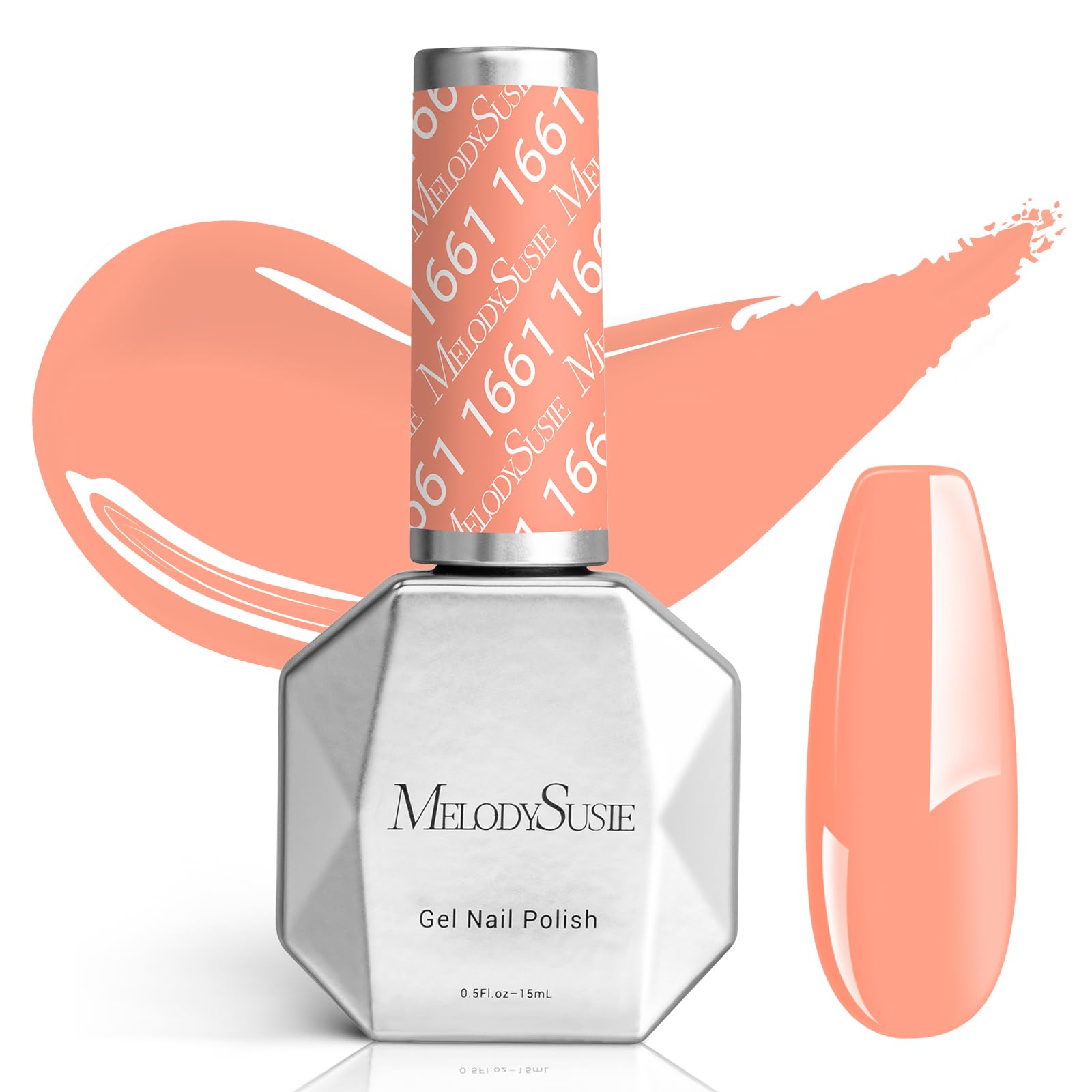 Esmalte De Uñas Melodysusie Orange Gel 15 Ml Soak Off Uv Led - Venta Internacional.