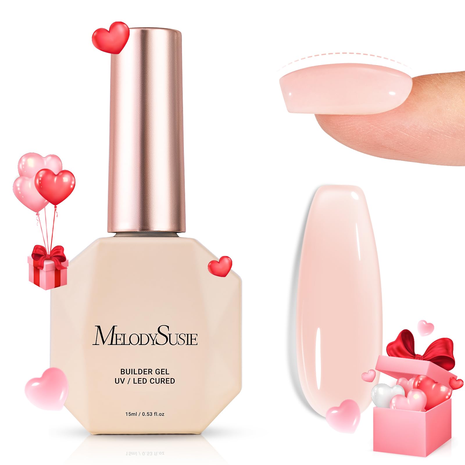 Foto 1 | Gel Base De Uñas Builder Melodysusie Nude Soak Off Uv - Venta Internacional.