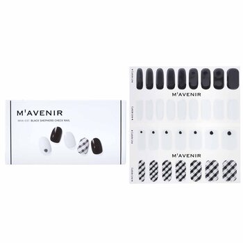 Foto 3 pulgar | Adhesivo para Uñas Mavenir White Black Shepherd Check Nail Art-Venta Internacional
