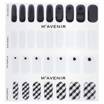 Foto 4 pulgar | Adhesivo para Uñas Mavenir White Black Shepherd Check Nail Art-Venta Internacional