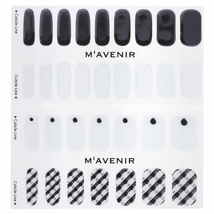 Foto 6 pulgar | Adhesivo para Uñas Mavenir White Black Shepherd Check Nail Art-Venta Internacional