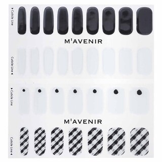 Foto 5 | Adhesivo para Uñas Mavenir White Black Shepherd Check Nail Art-Venta Internacional