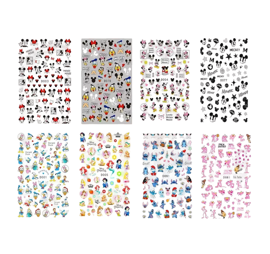 Foto 1 | Stickers Belug para Uñas de Mickey Mouse 1000 Piezas