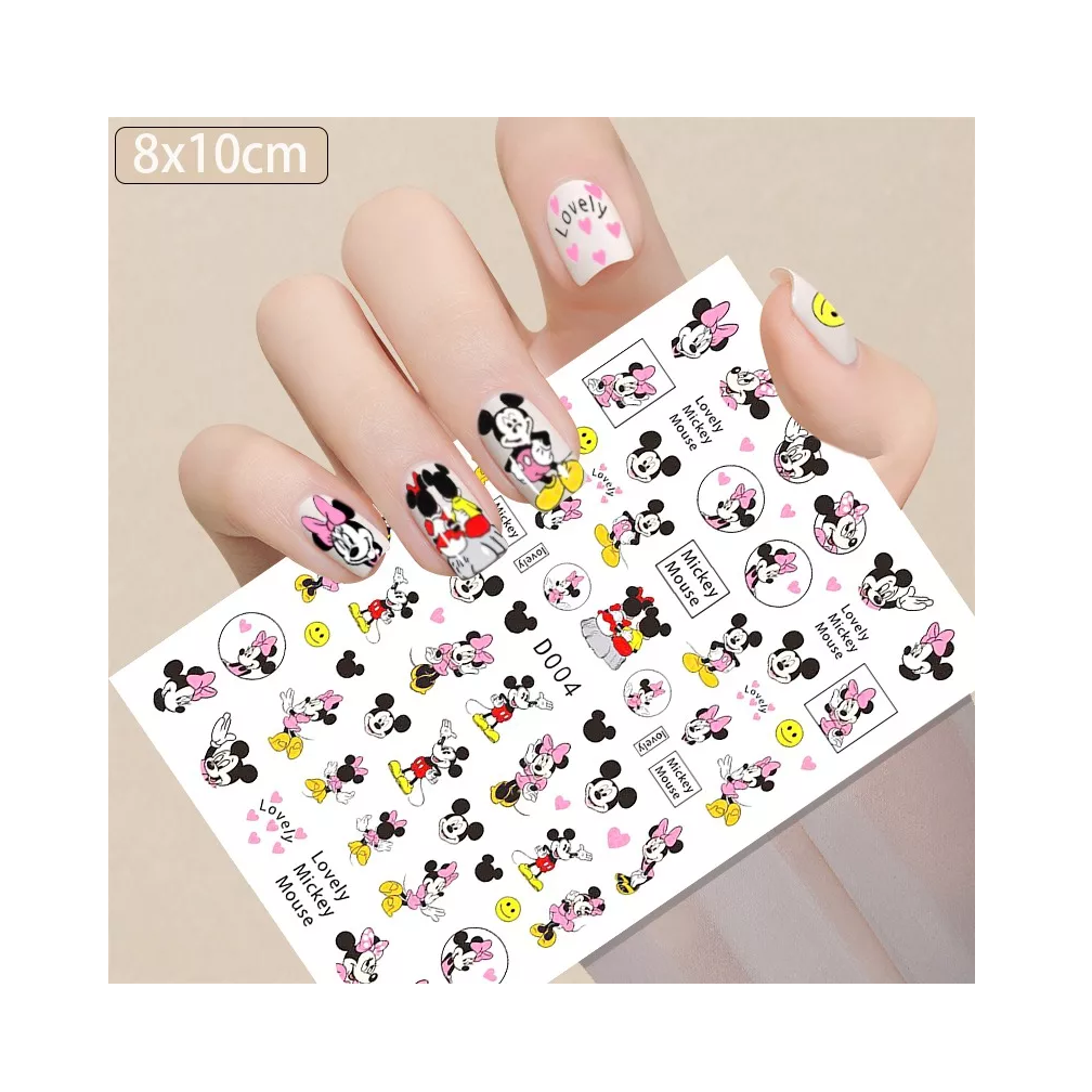 Foto 3 pulgar | Stickers Belug para Uñas de Mickey Mouse 1000 Piezas