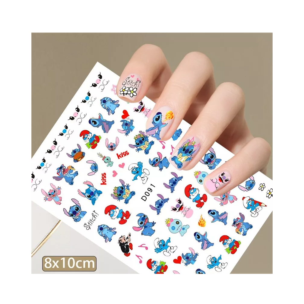 Foto 5 pulgar | Stickers Belug para Uñas de Mickey Mouse 1000 Piezas