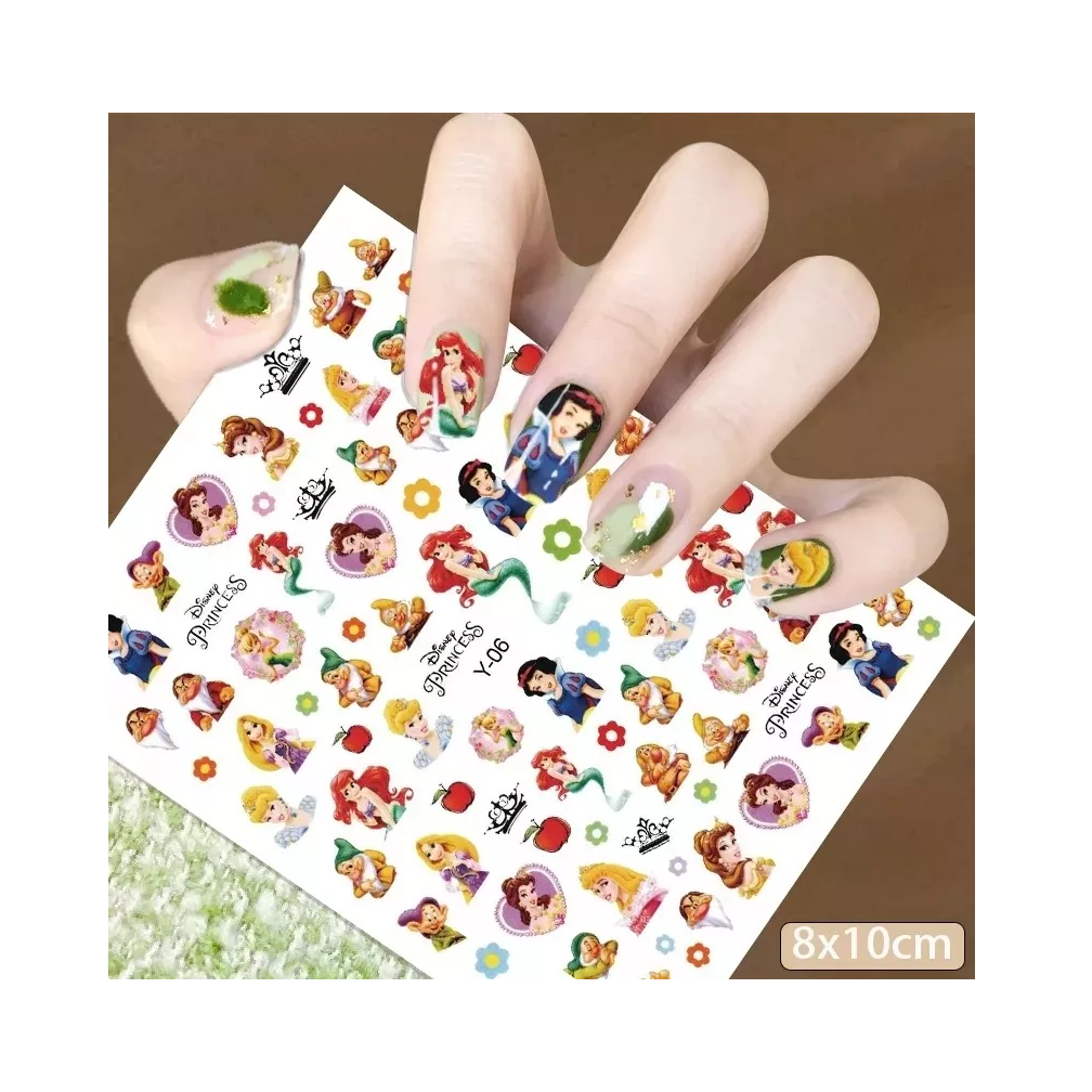 Foto 7 pulgar | Stickers Belug para Uñas de Mickey Mouse 1000 Piezas