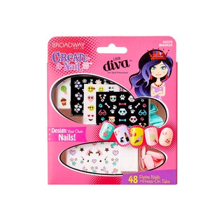 Foto 1 | Kit De Decoración De Uñas Kiss Broadway Little Diva Con Más De 250 Pegatinas - Venta Internacional.