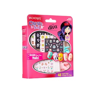 Foto 2 | Kit De Decoración De Uñas Kiss Broadway Little Diva Con Más De 250 Pegatinas - Venta Internacional.