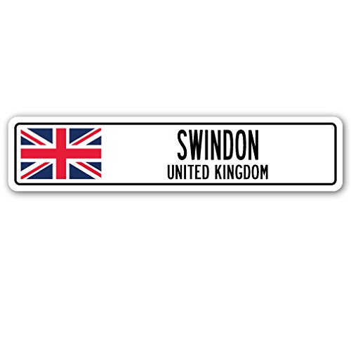 Foto 2 pulgar | Señal De Calle Swindon, Reino Unido, Gran Bretaña, Bandera Británica - Venta Internacional.