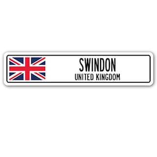 Foto 1 | Señal De Calle Swindon, Reino Unido, Gran Bretaña, Bandera Británica - Venta Internacional.