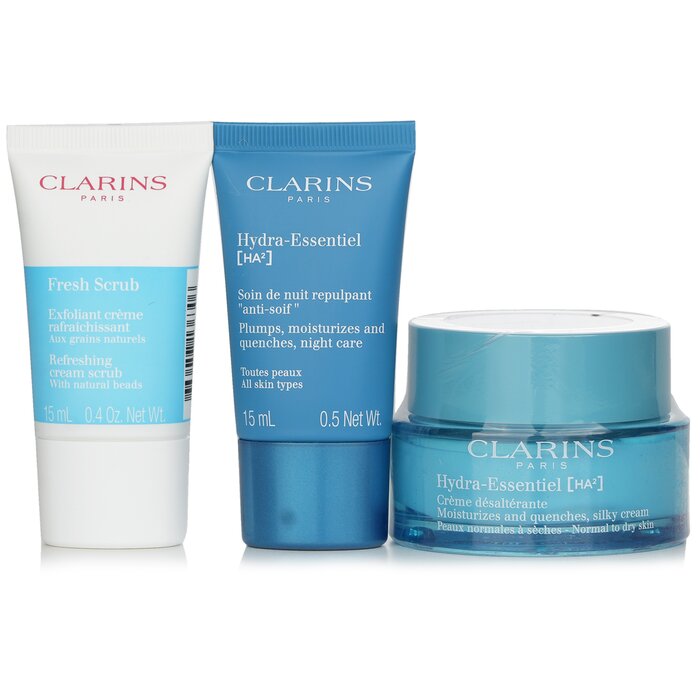 Foto 3 pulgar | Set De Cuidado De La Piel Clarins Hydra Essentiel Con Crema Hidratante Y Exfoliante - Venta Internacional.