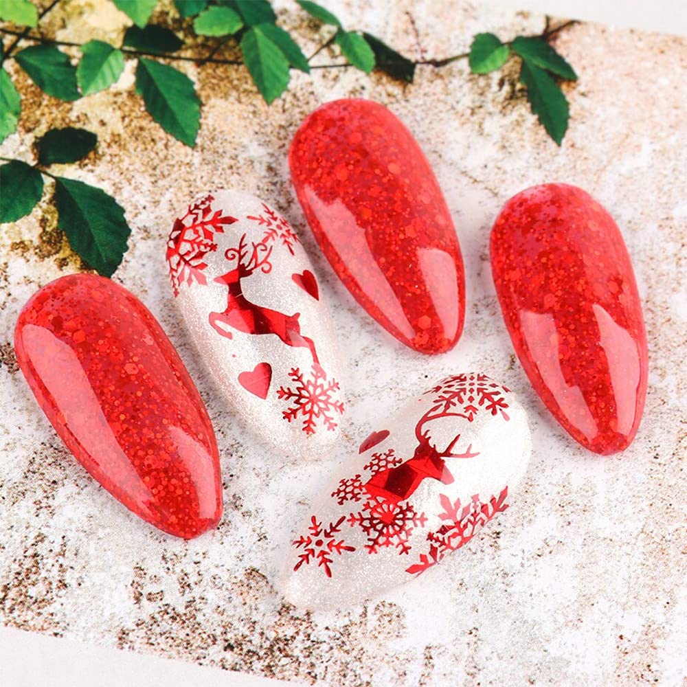 Foto 7 pulgar | Pegatinas Para Decoración De Uñas Jmeowio, Tema Navideño, 9 Hojas - Venta Internacional.